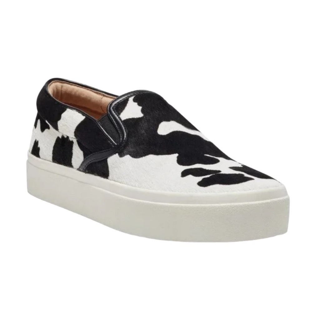 INC Korene Fur Cow Slip-On Sneakers